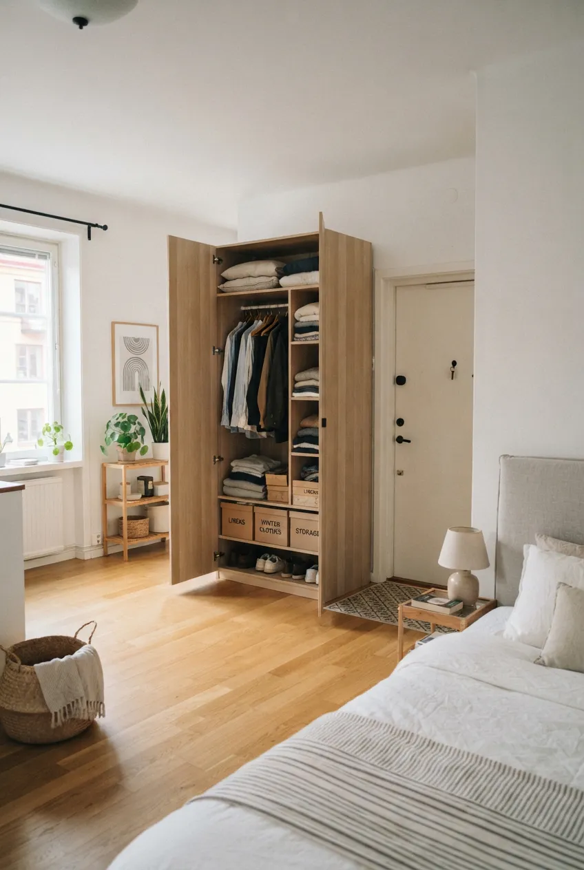 a2-8-open-freestanding-wardrobe-beside-entry-door