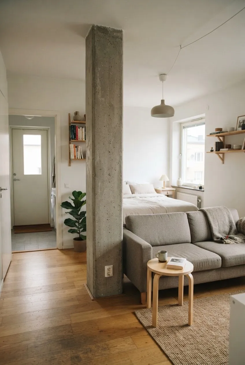b10-3-sofa-ending-at-structural-column-in-studio