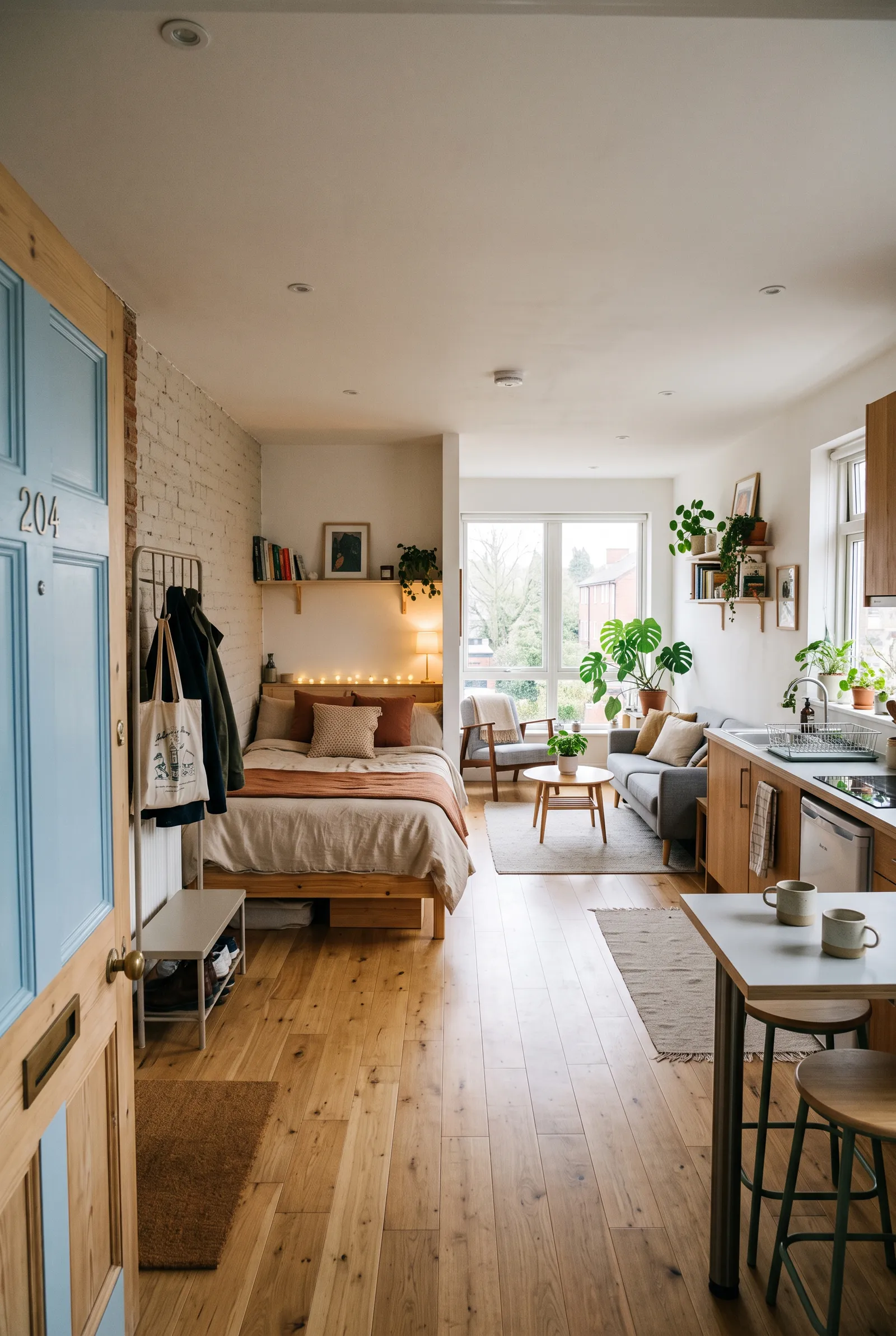 b3-9-studio-apartment-bed-placement-ideas-in-entryway-nook-with-under-bed-storage