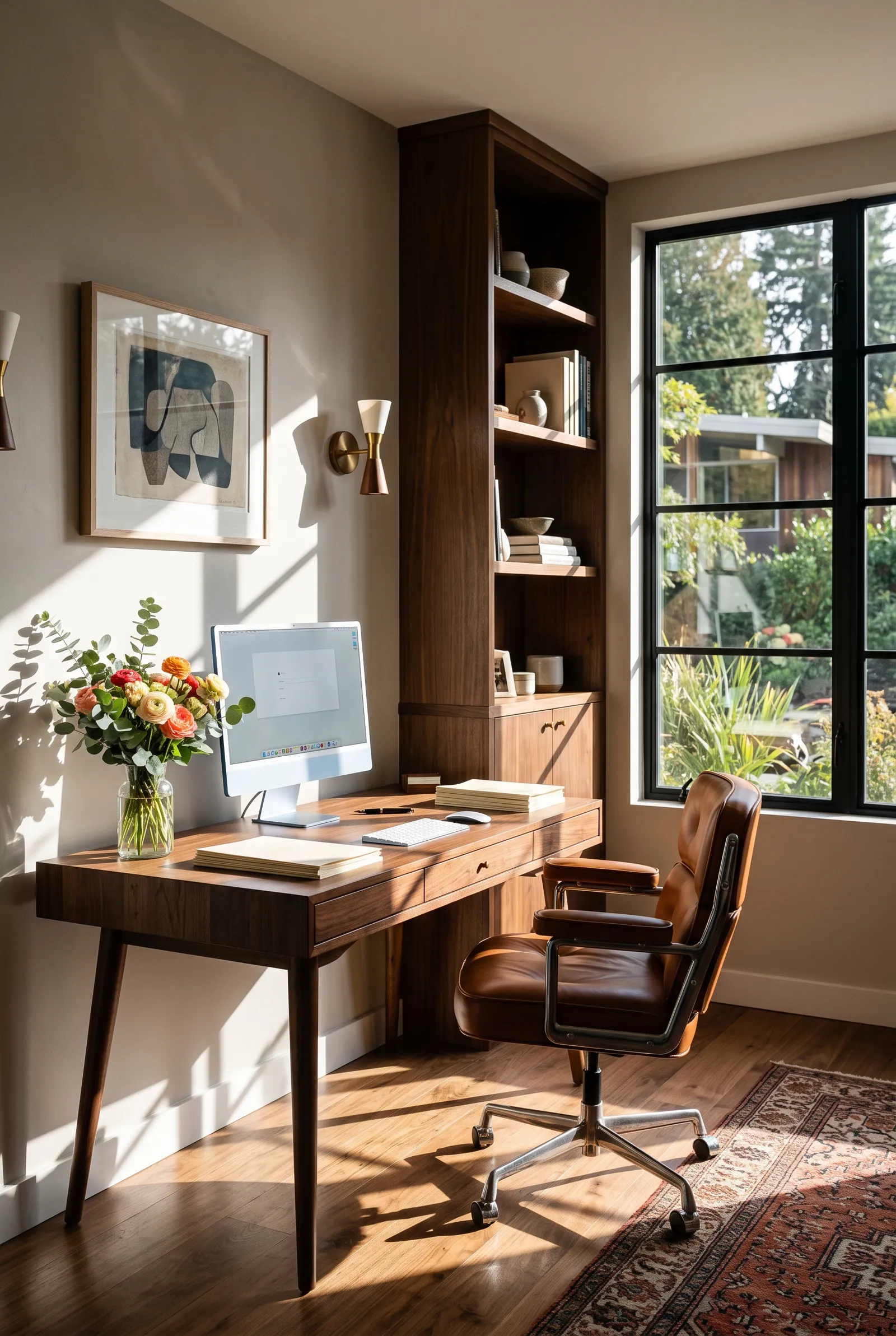 b4-narrow-desk-tall-bookcase-office