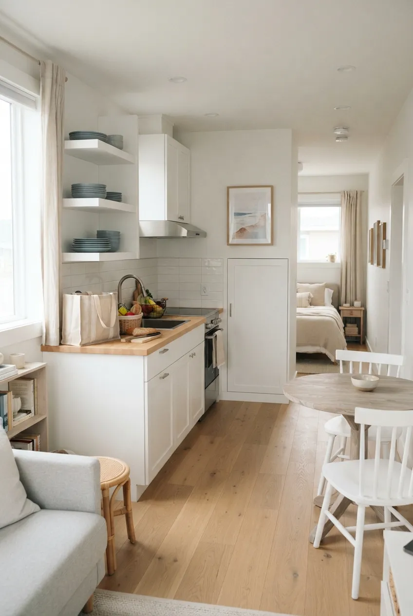 b5-8-clear-kitchen-counter-beside-dining-table