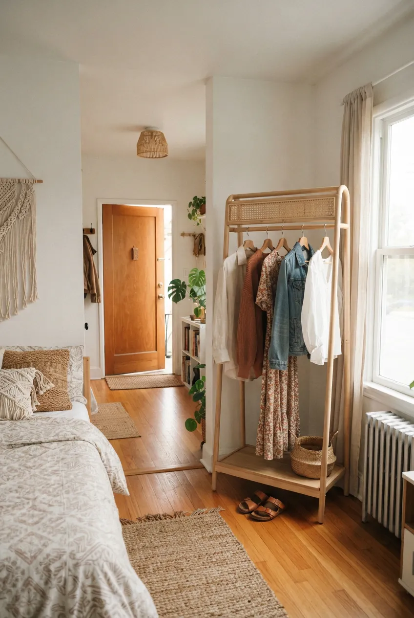 b7-3-freestanding-clothes-rack-beside-window-and-bed