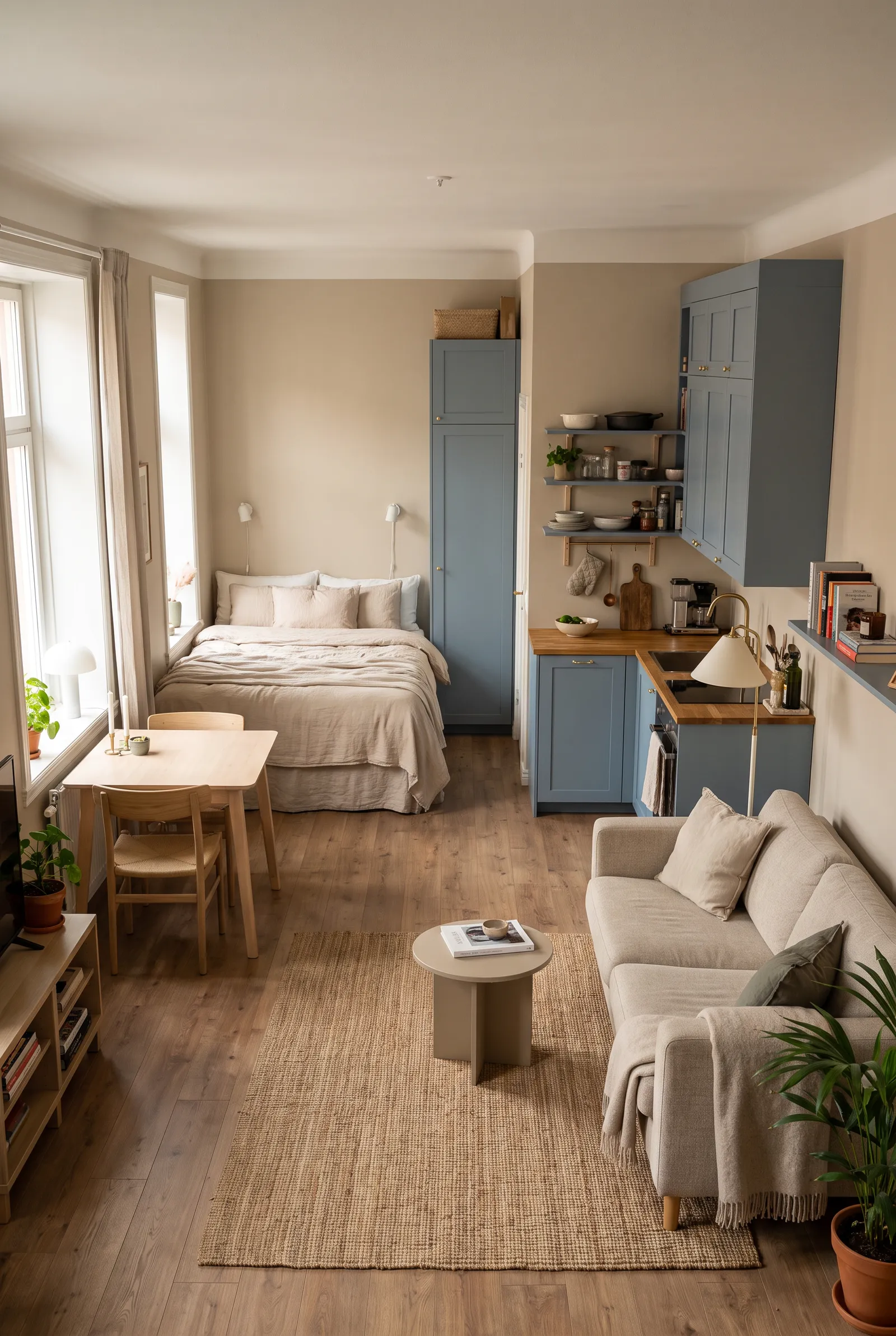 b9-dusty-blue-kitchen-studio-apartment