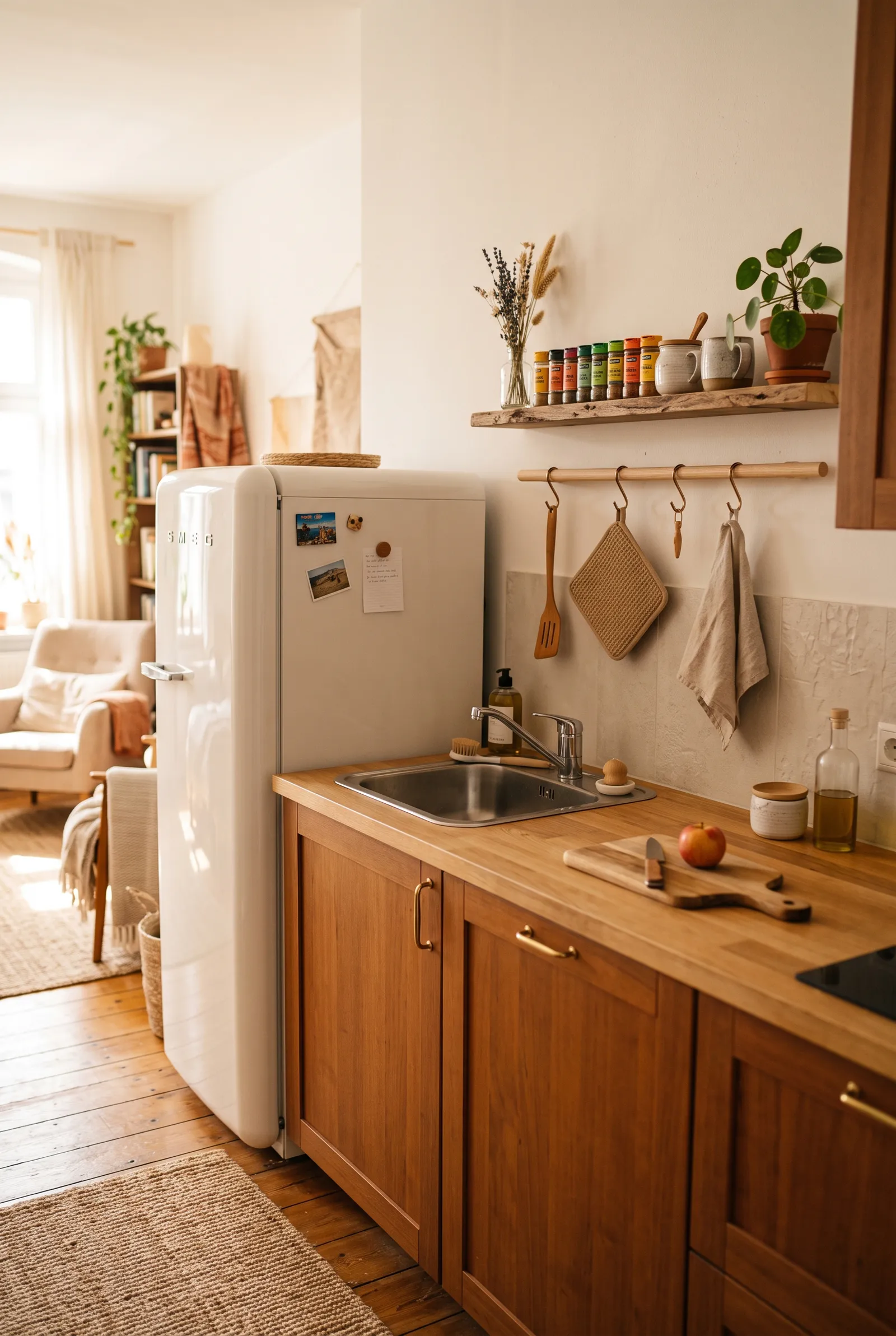 c2-13-uxury-studio-apartment-retro-refrigerator-kitchen
