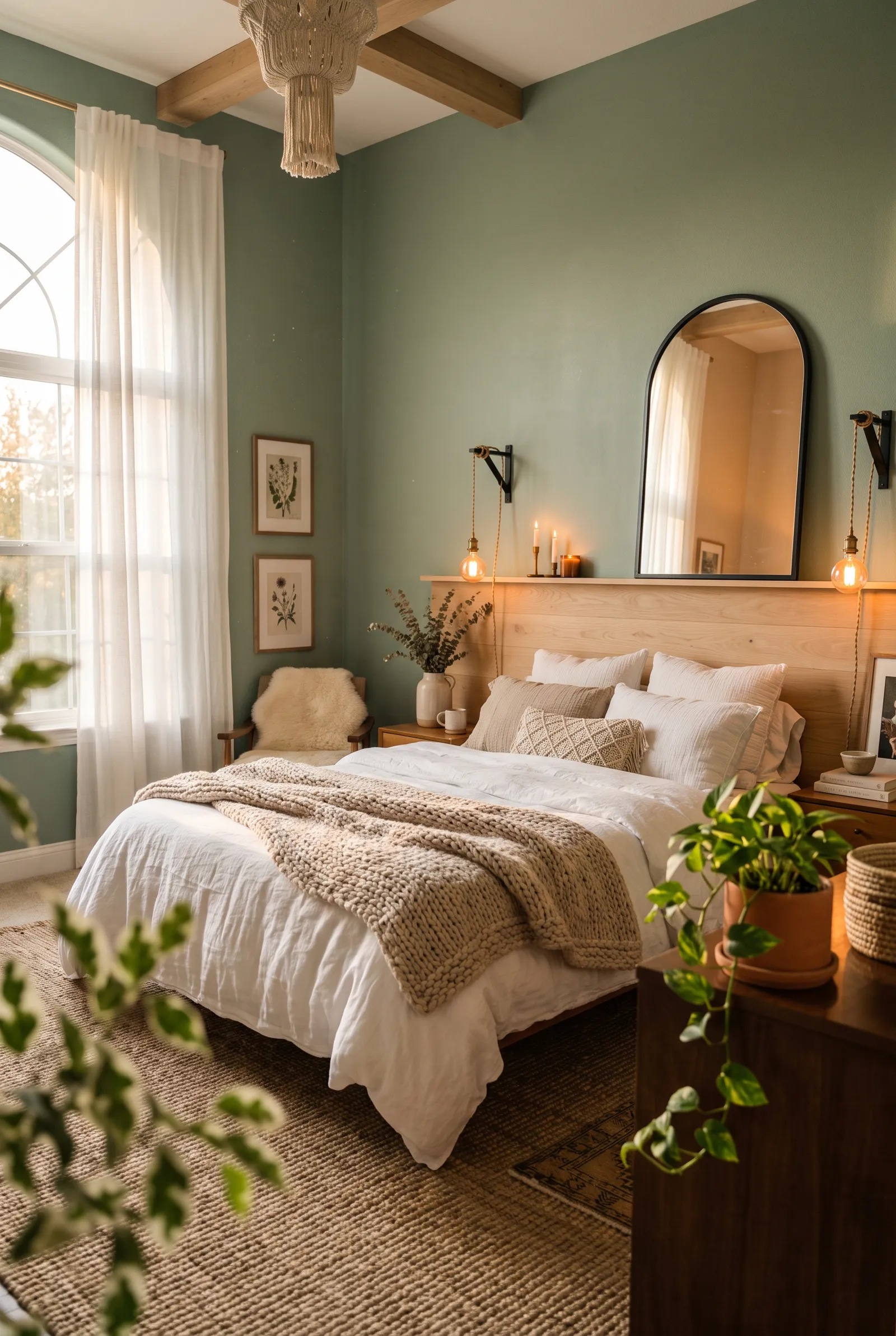 c2-boho-sage-green-bedroom-mirror