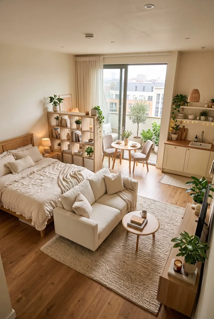 c2-warm-neutral-studio-apartment-greenery