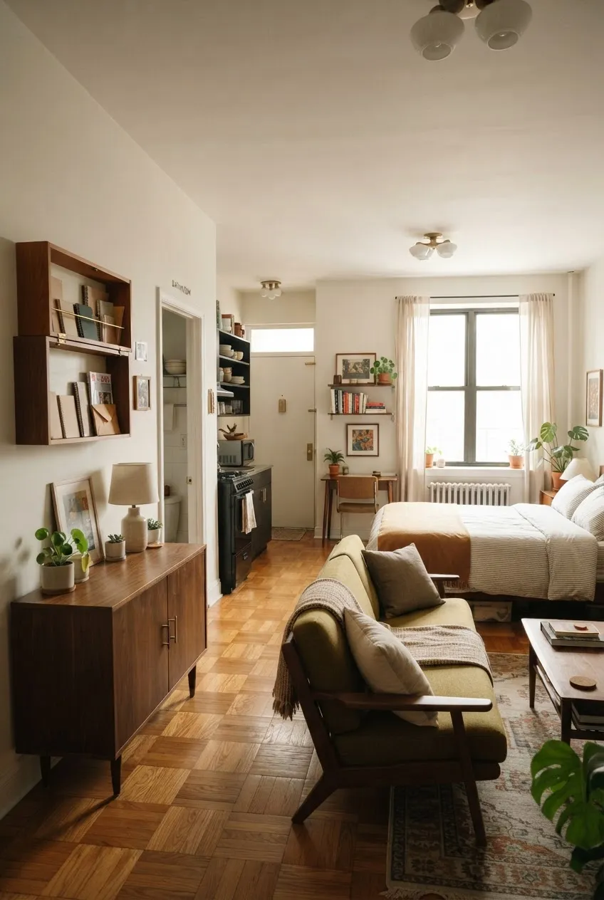 c8-11-open-wall-bookshelf-above-studio-sideboard