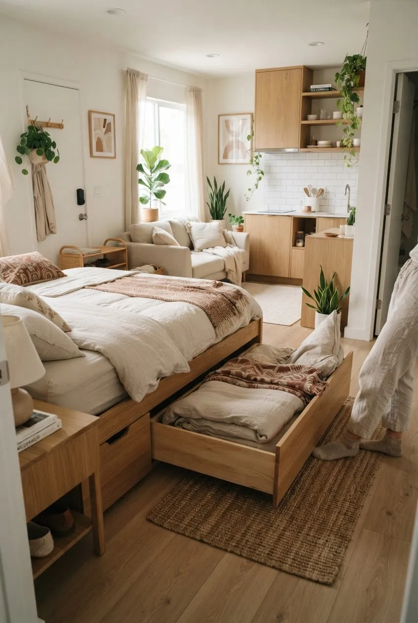 c9-4-under-bed-drawer-with-spare-duvet-and-pillows