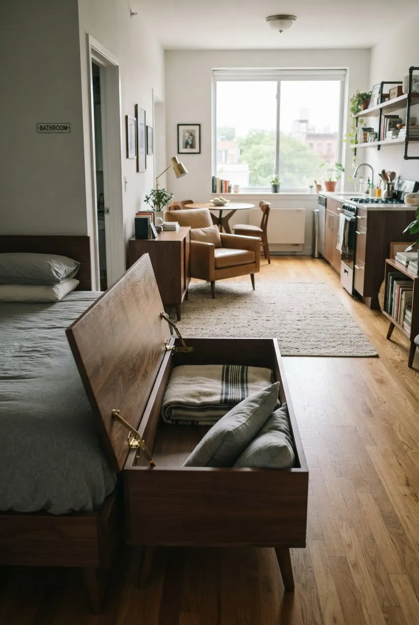 c9-5-open-storage-bench-with-blanket-and-cushions
