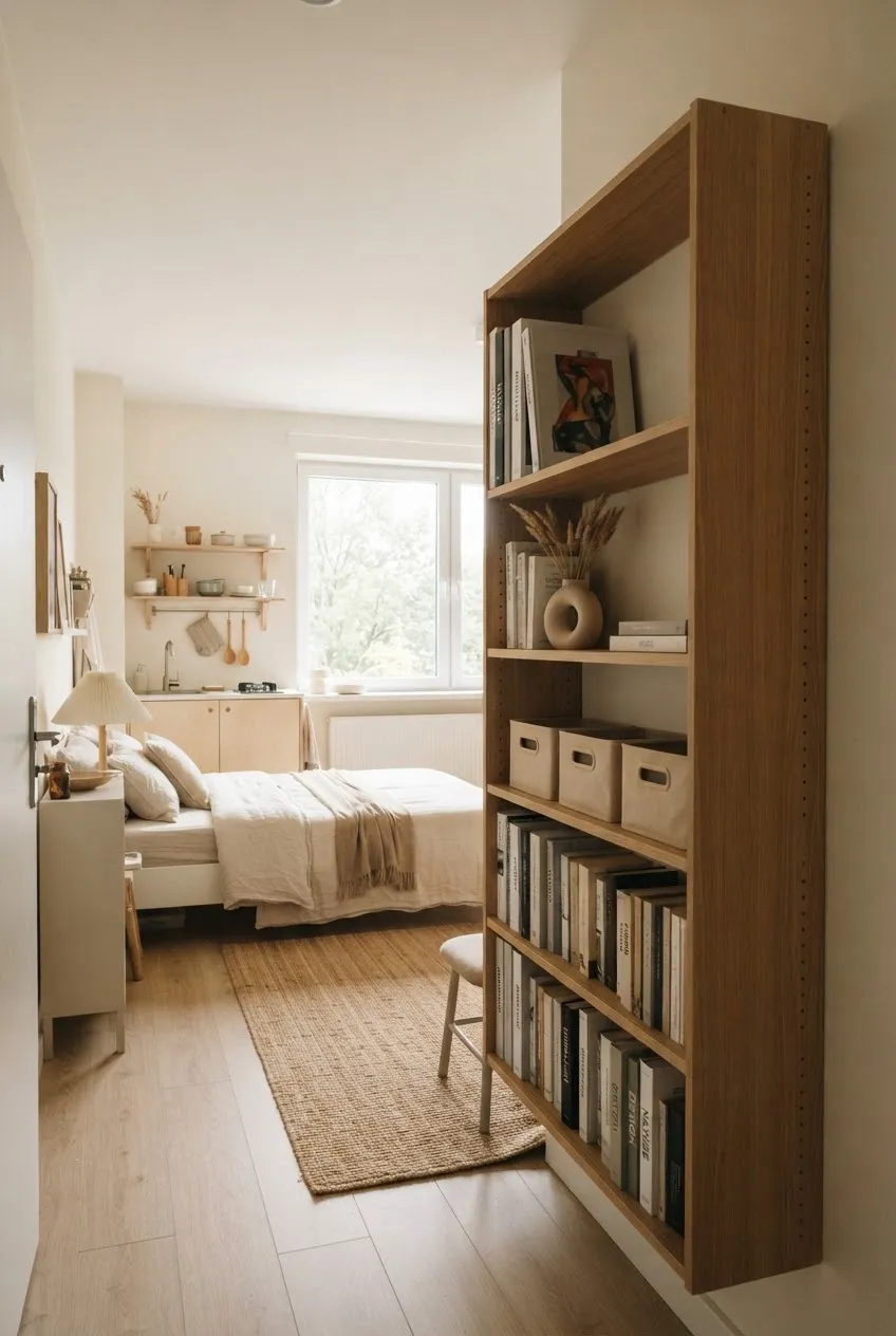 c9-7-adjustable-bookcase-with-books-and-storage-boxes