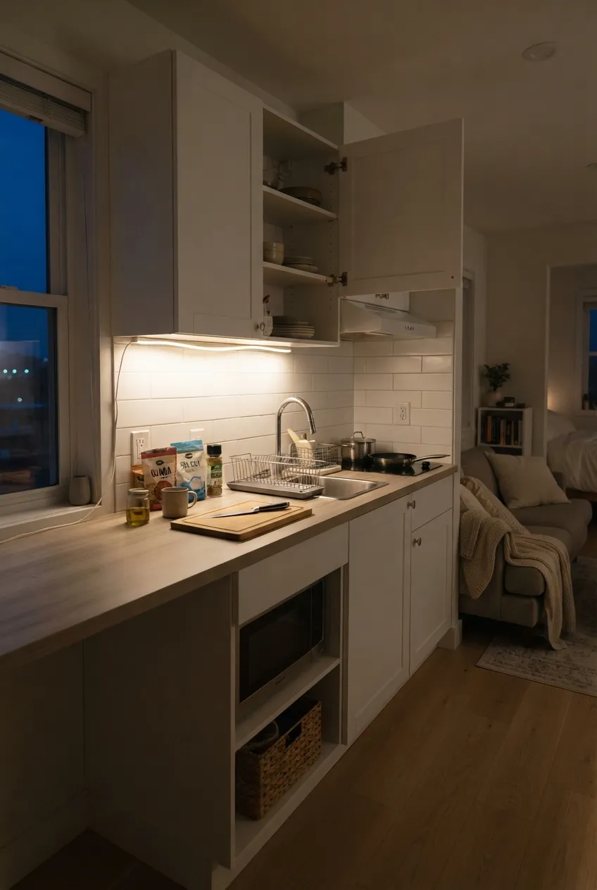 d3-8-under-cabinet-light-illuminating-kitchen-counter