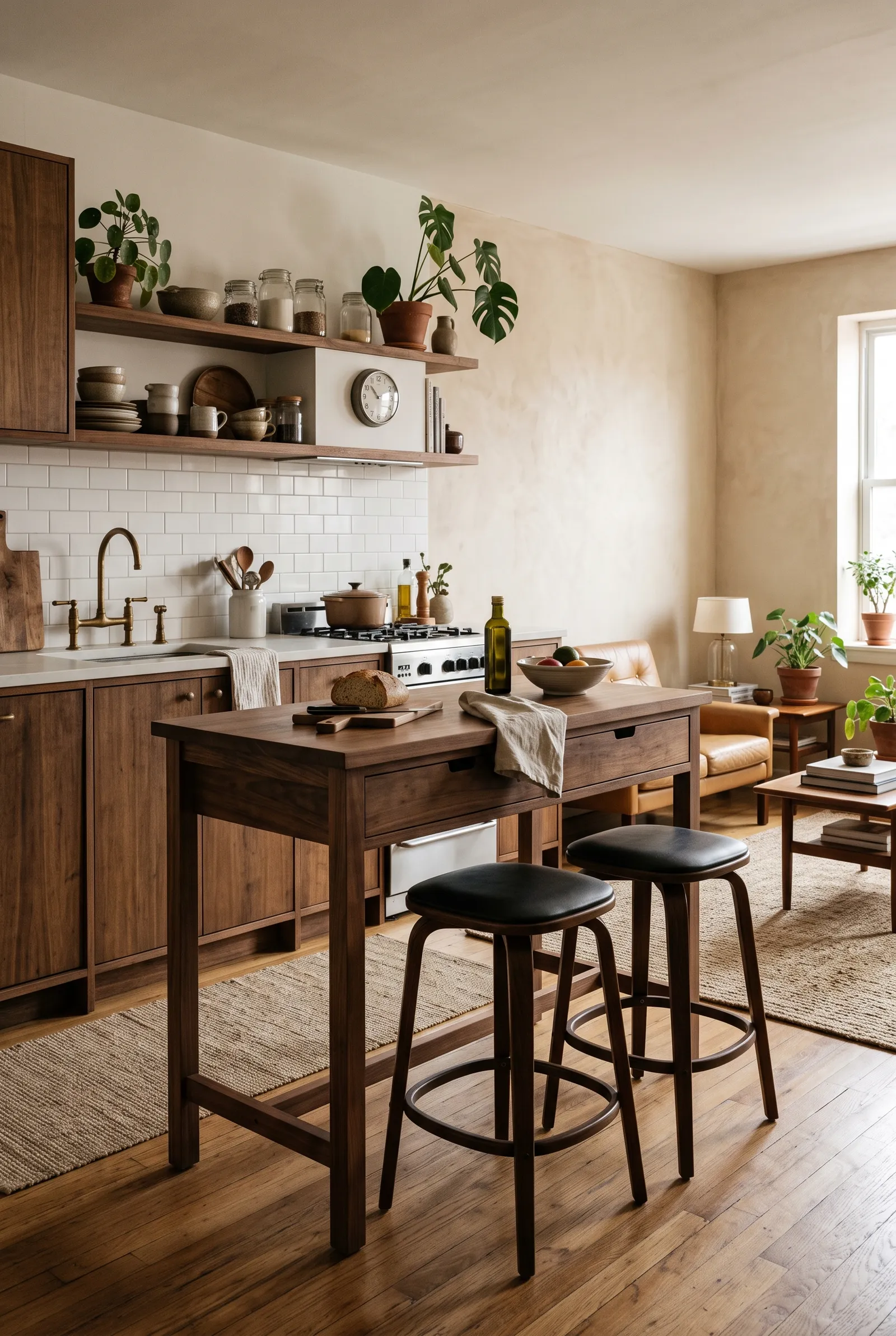 e1-6-studio-apartment-kitchen-ideas-with-freestanding-wood-island-and-barstools