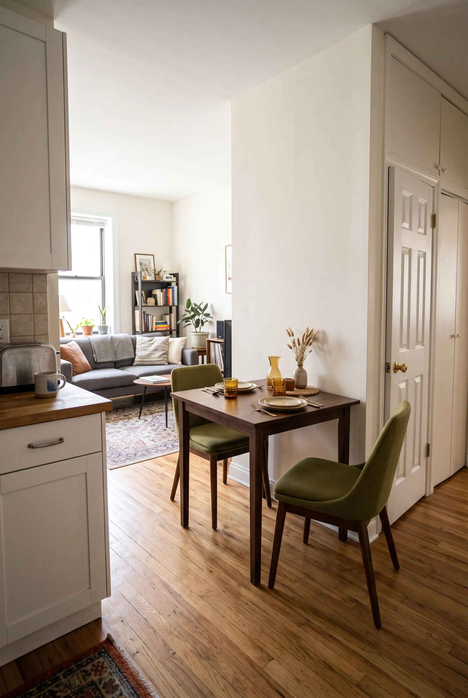 e3-2-square-dining-table-against-wall