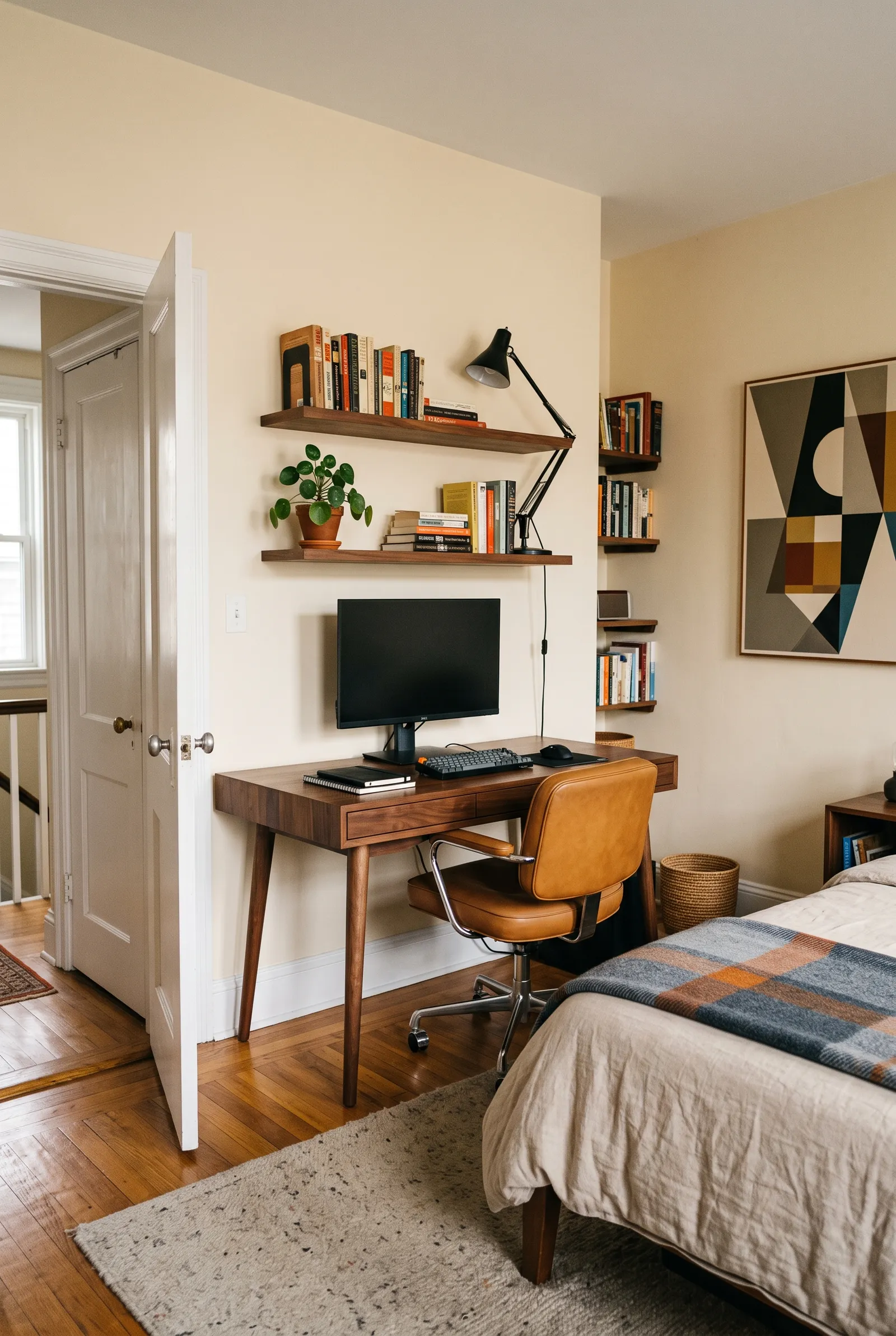 e4-1-wall-facing-desk-with-monitor-and-shelves