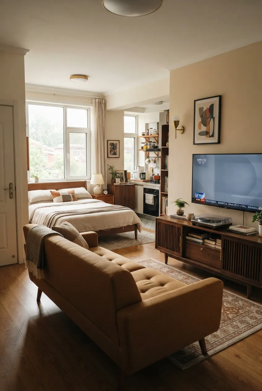 e6-6-sofa-facing-tv-on-low-cabinet-in-studio