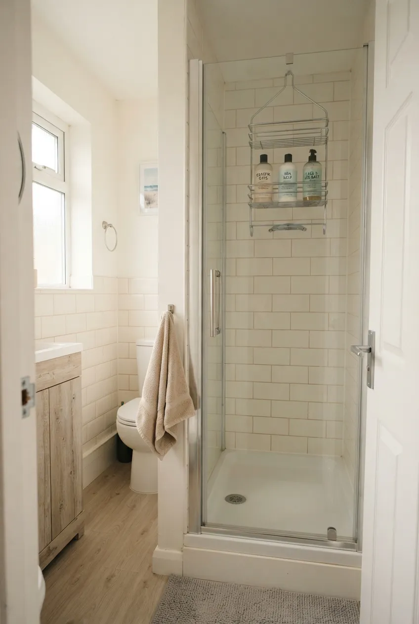 e7-3-wire-shower-caddy-with-bottles-behind-glass-door