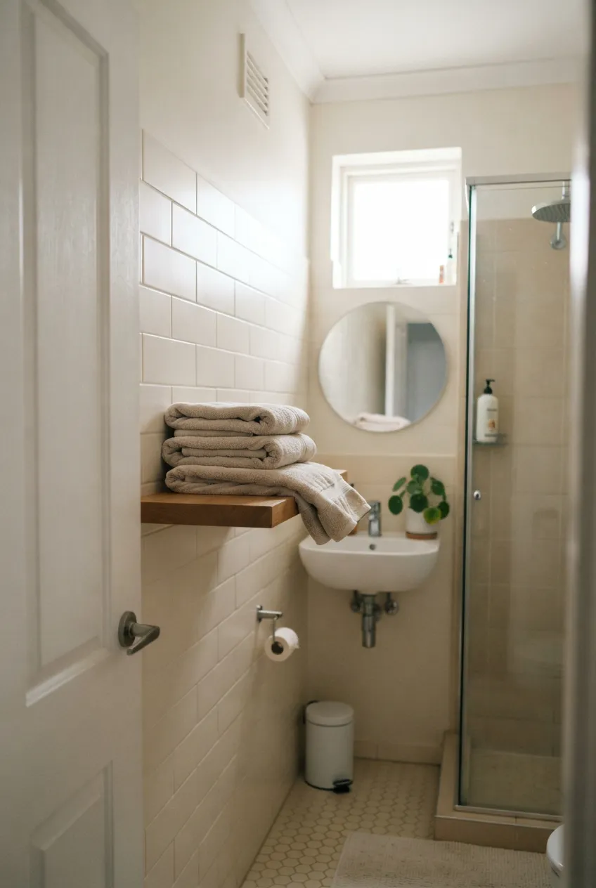 e7-6-folded-towels-on-bathroom-wall-shelf