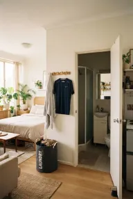 10 Studio Apartment Laundry Storage Ideas Cover