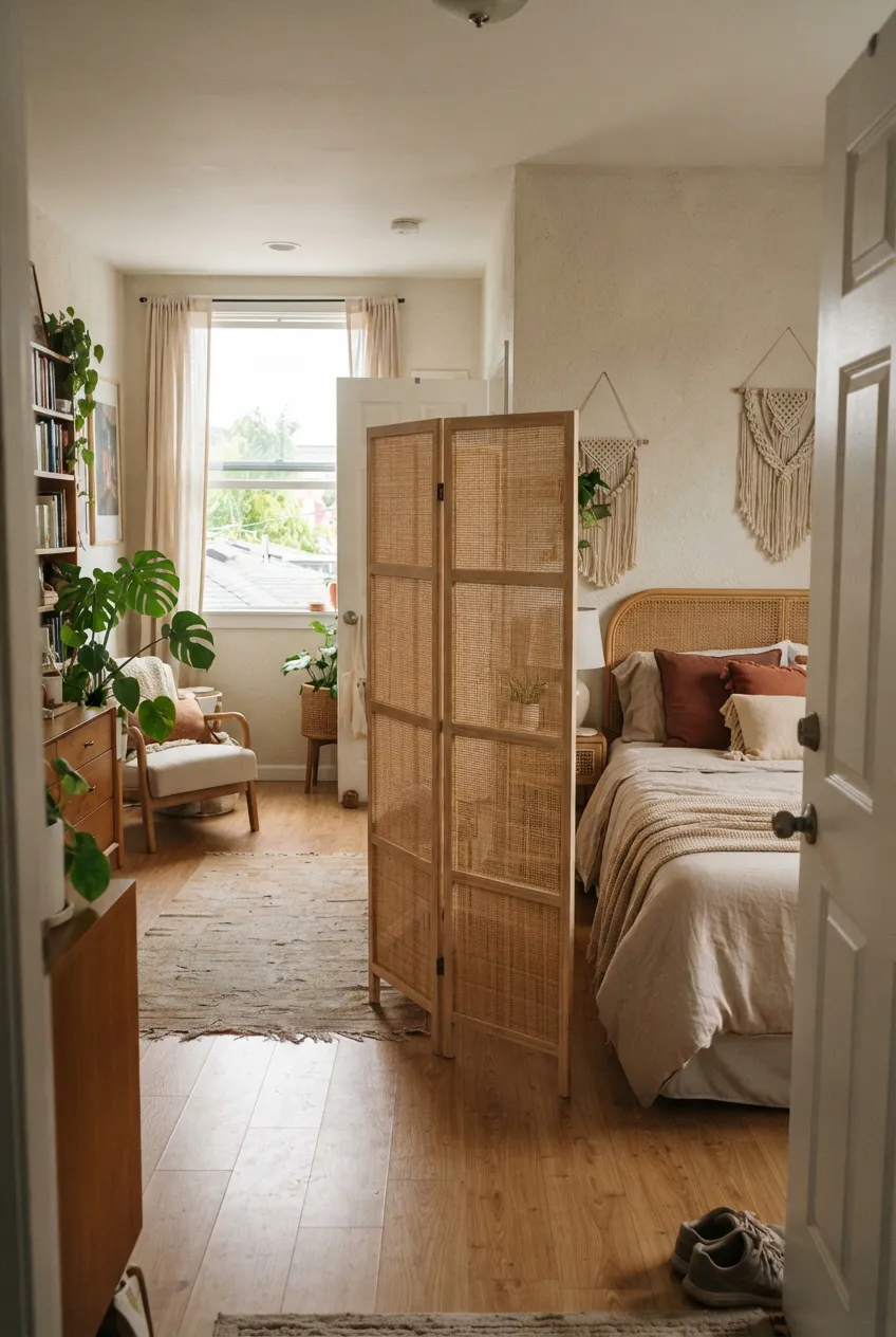 f1-13-folding-privacy-screen-beside-studio-bed