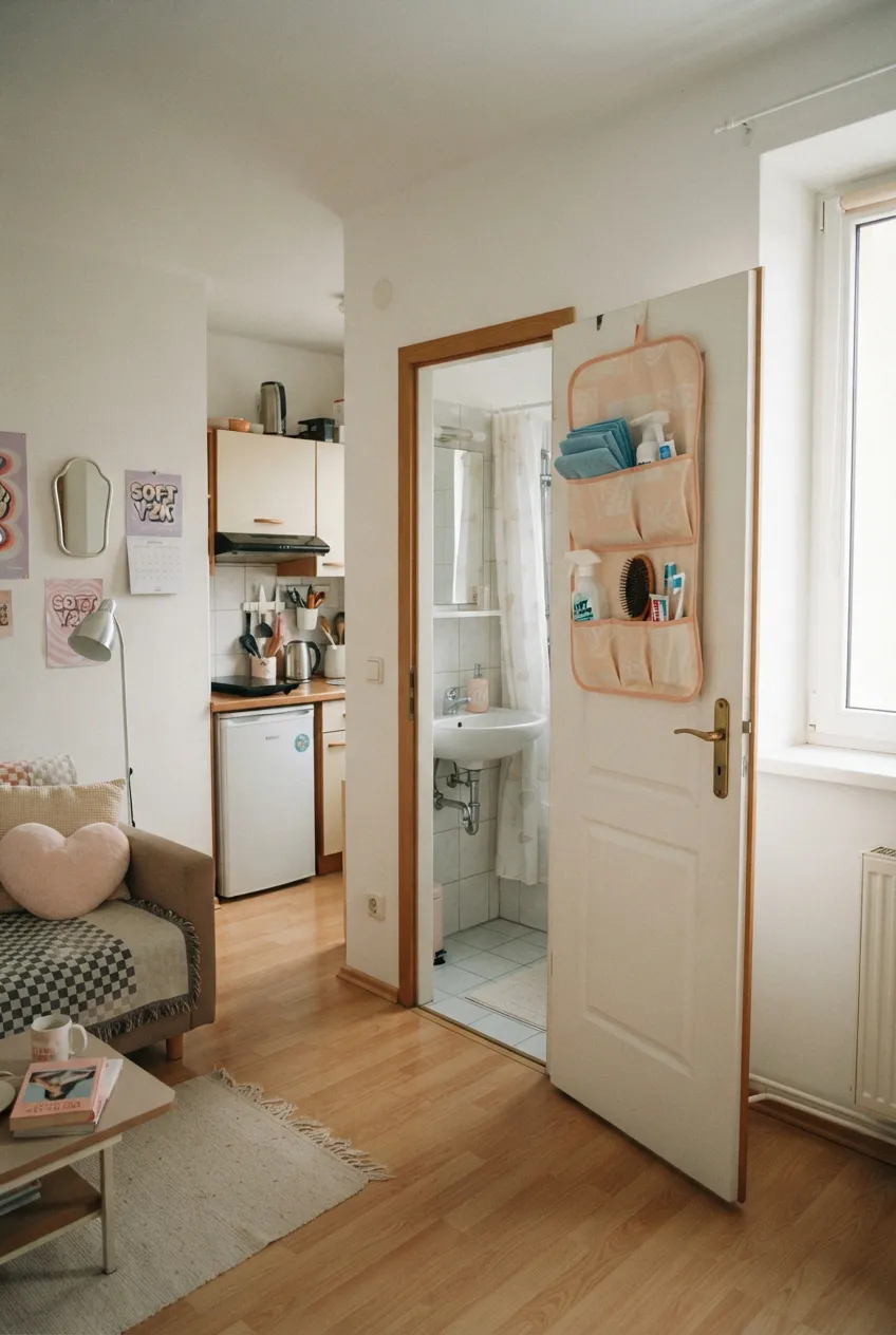 f1-7-over-door-pocket-organizer-in-studio-apartment