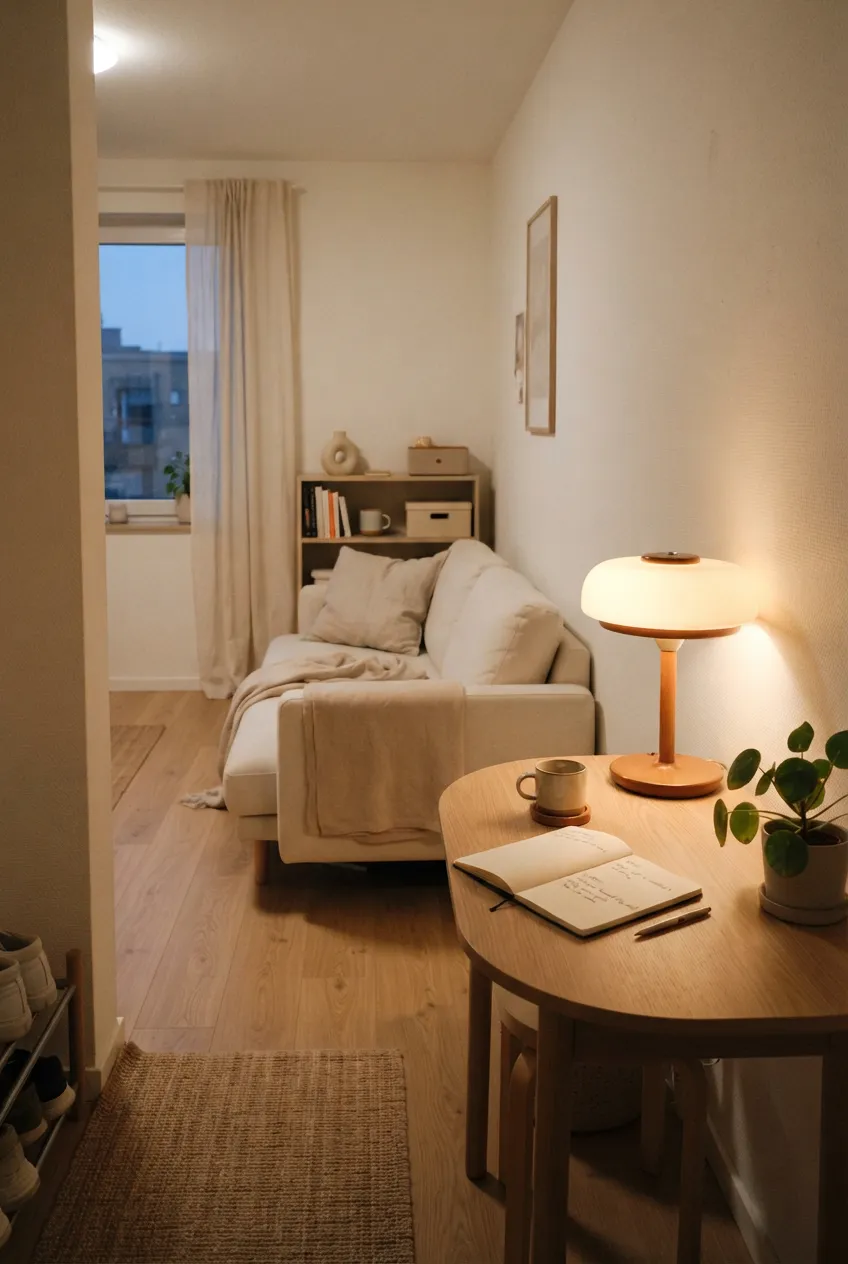 f2-14-lit-table-lamp-and-open-notebook-beside-sofa
